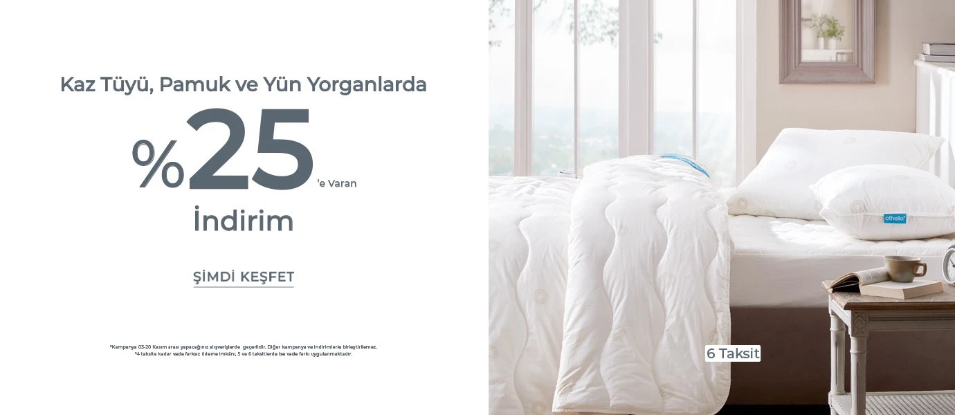 Phase 2 | Doğal Dolgulu Yorganlarda İndirim