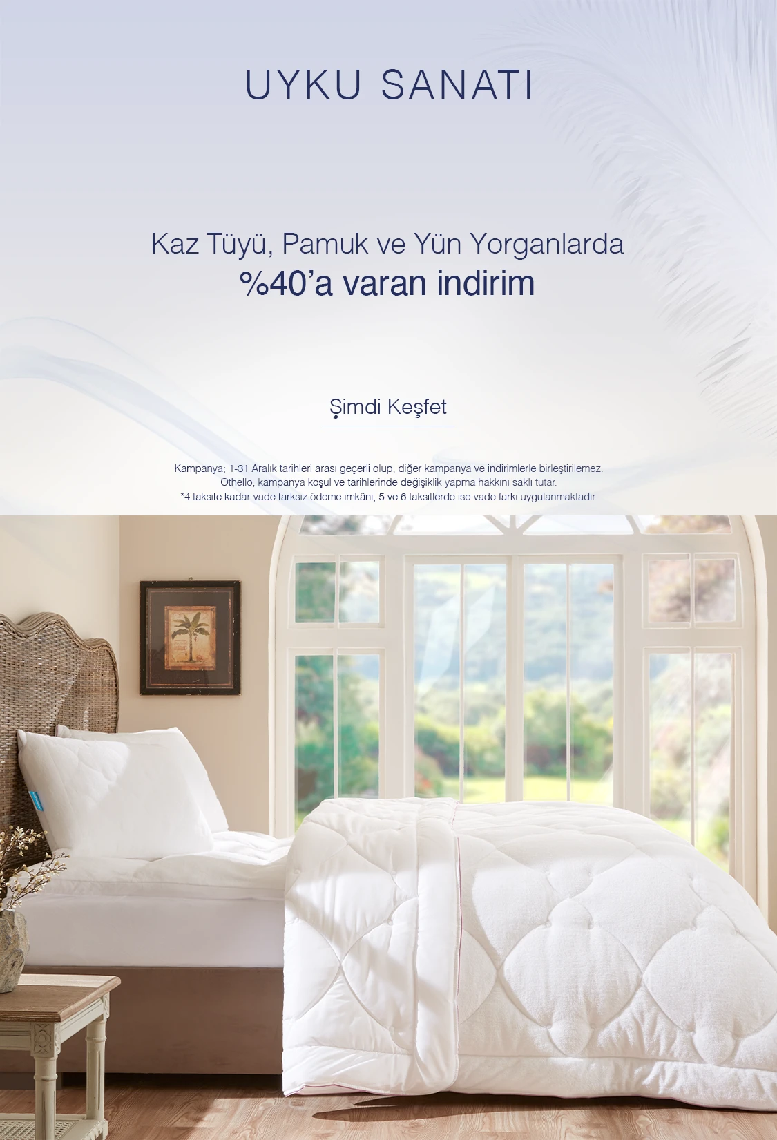 Uyku Sanatı | Yorganlarda %40 İndirim