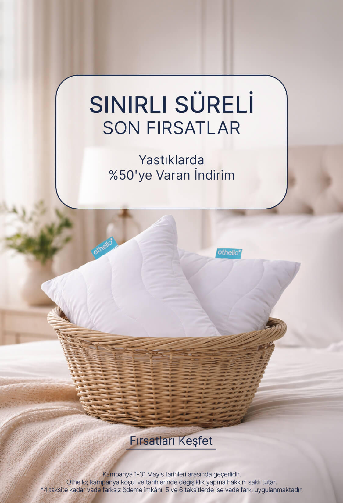 Yastıklarda %50'ye Varan İndirim