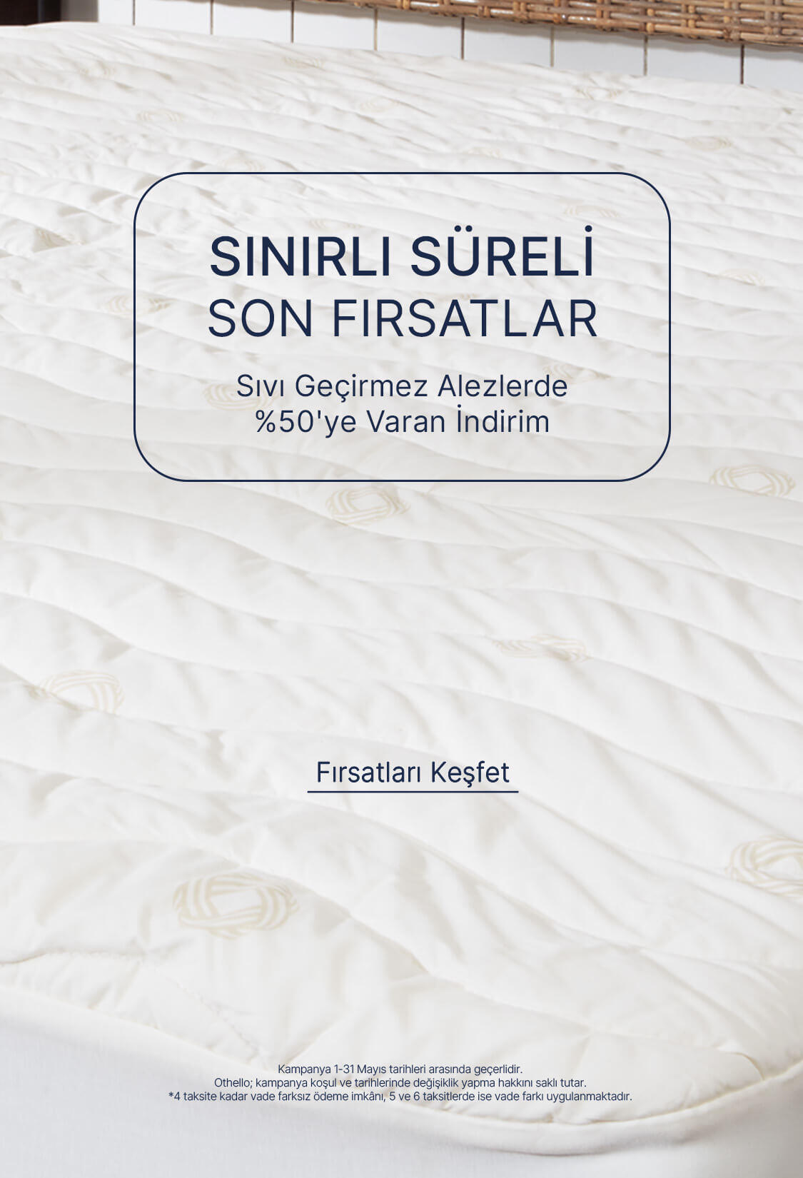 Sıvı Geçirmez Alezlerde %50'ye varan İndirim