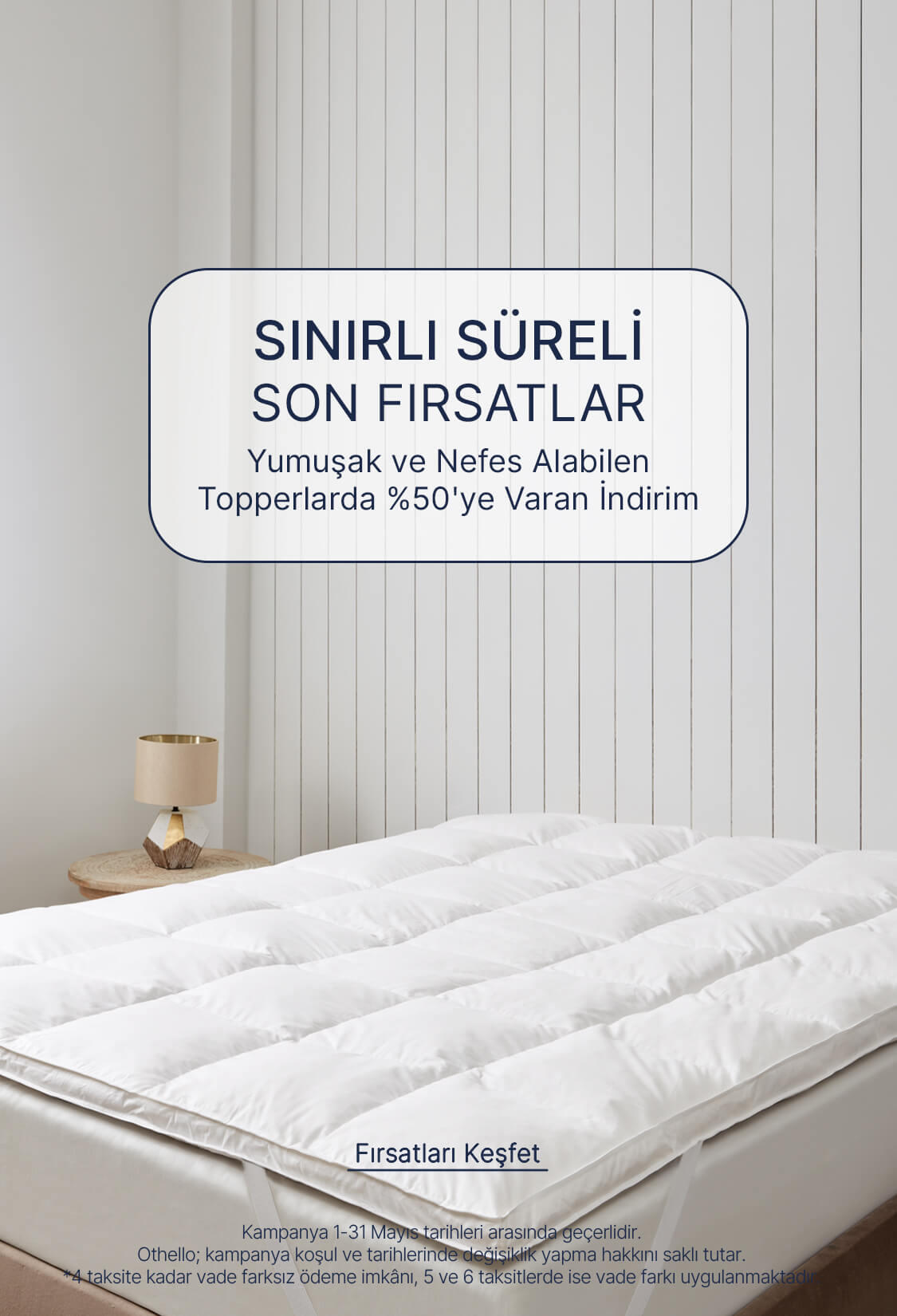 Dengesini Koruyucu Topperlarda %50'ye Varan İndirim