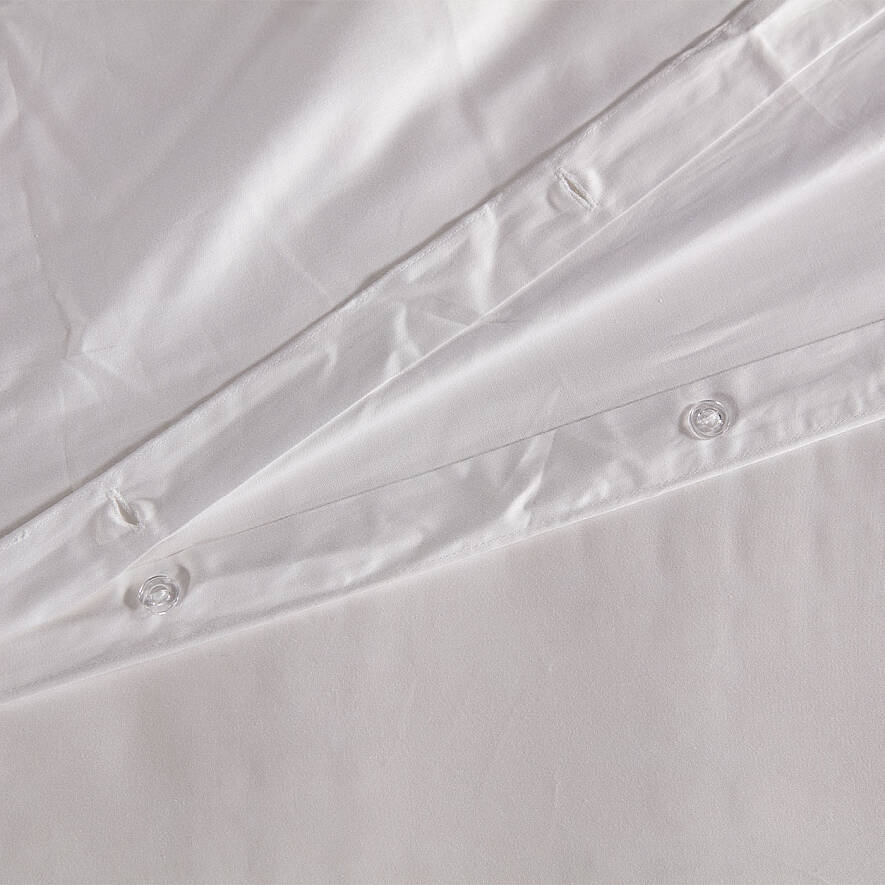 Hotel Collection Linor Frame Beyaz Nevresim Seti - 160x220 cm / Bej Nakış - 