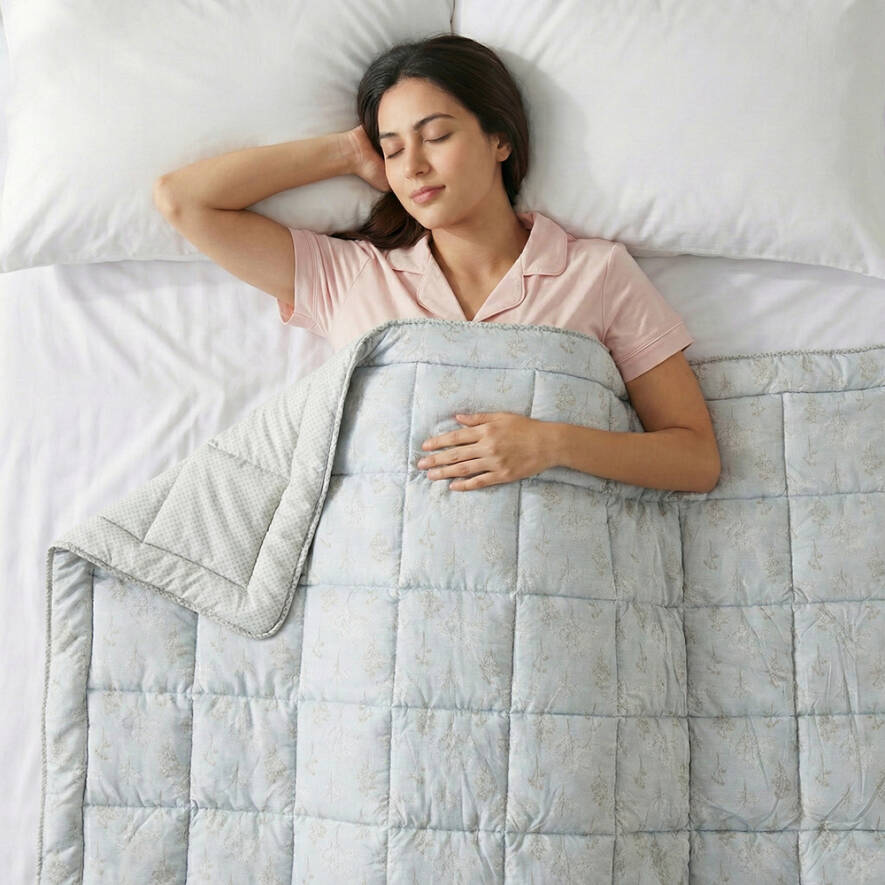 Kullanımı Kolay Çift Kişilik Yorgan 195x215 cm Krem - Dormio Bloom Serisi - 2