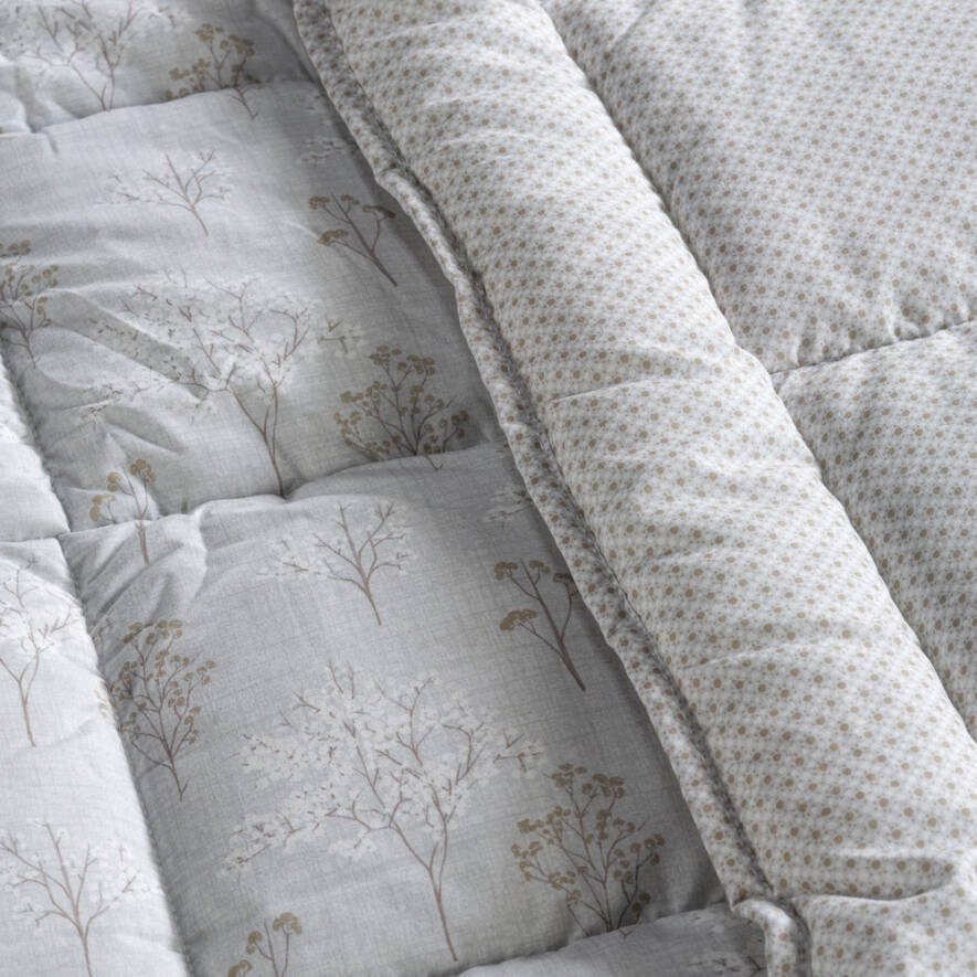 Kullanımı Kolay Çift Kişilik Yorgan 195x215 cm Krem - Dormio Bloom Serisi - 3