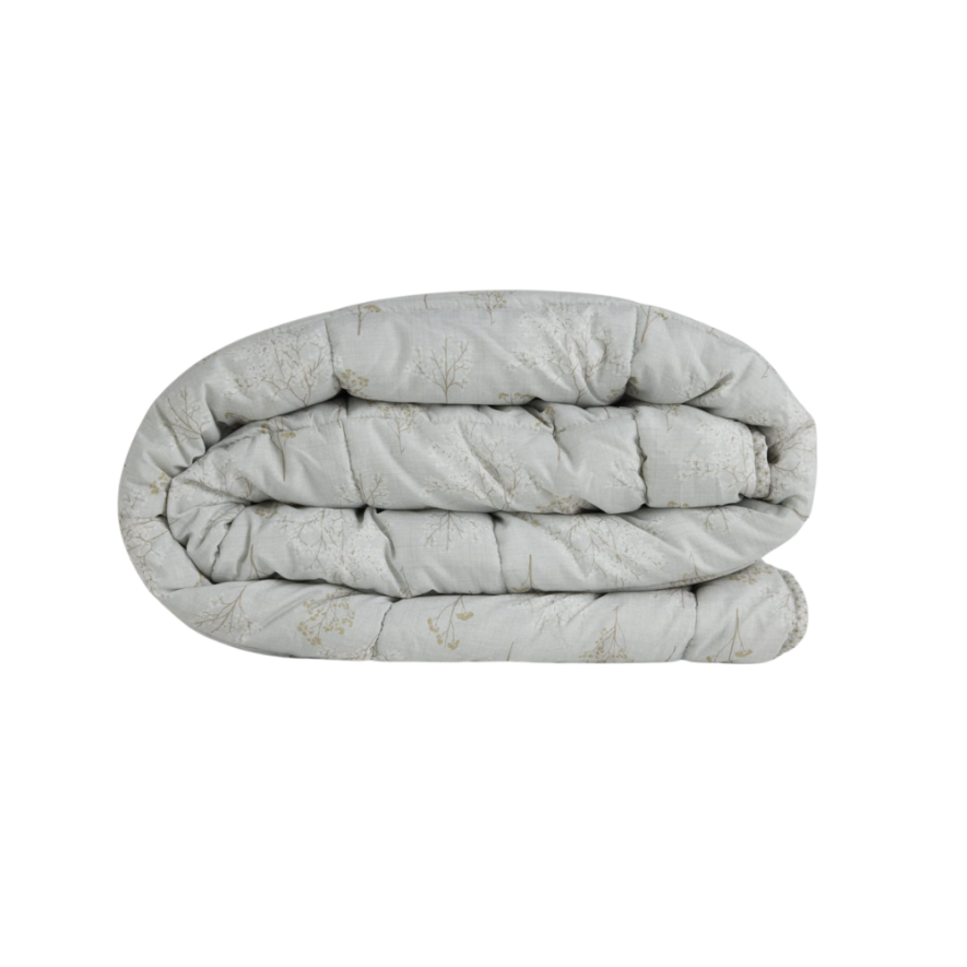 Kullanımı Kolay Çift Kişilik Yorgan 195x215 cm Krem - Dormio Bloom Serisi - 5