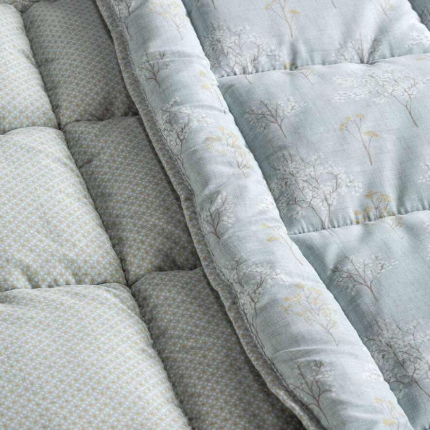 Kullanımı Kolay Çift Kişilik Yorgan 195x215 cm Yeşil - Dormio Bloom Serisi - 4