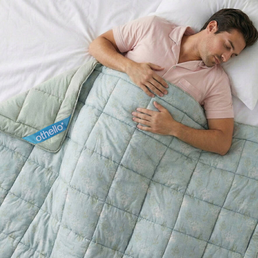 Kullanımı Kolay Çift Kişilik Yorgan 195x215 cm Yeşil - Dormio Bloom Serisi - Othello