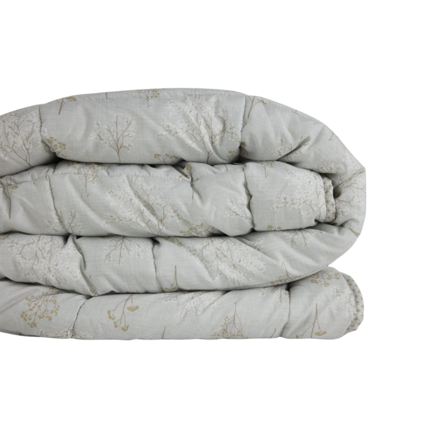 Kullanımı Kolay Tek Kişilik Yorgan 155x215 cm Krem - Dormio Bloom Serisi - 6