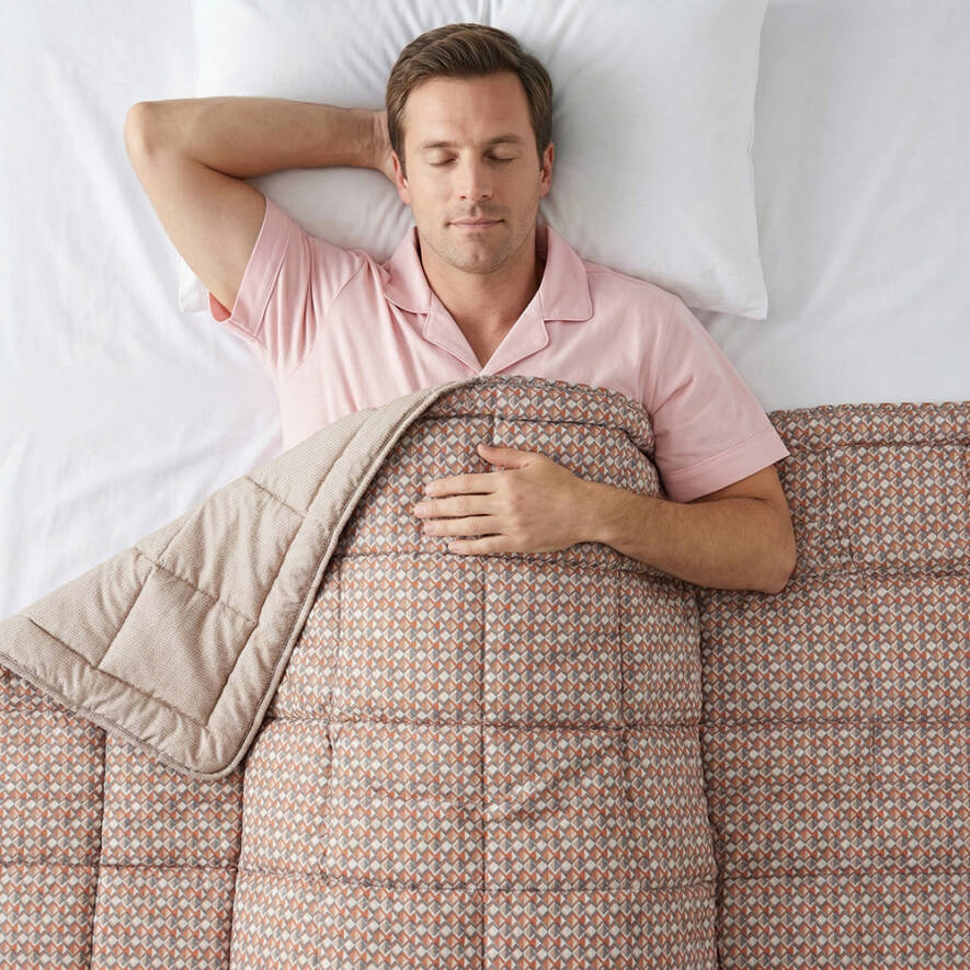 Kullanımı Kolay Tek Kişilik Yorgan 155x215 cm Turuncu - Dormio Trigo Serisi - 2