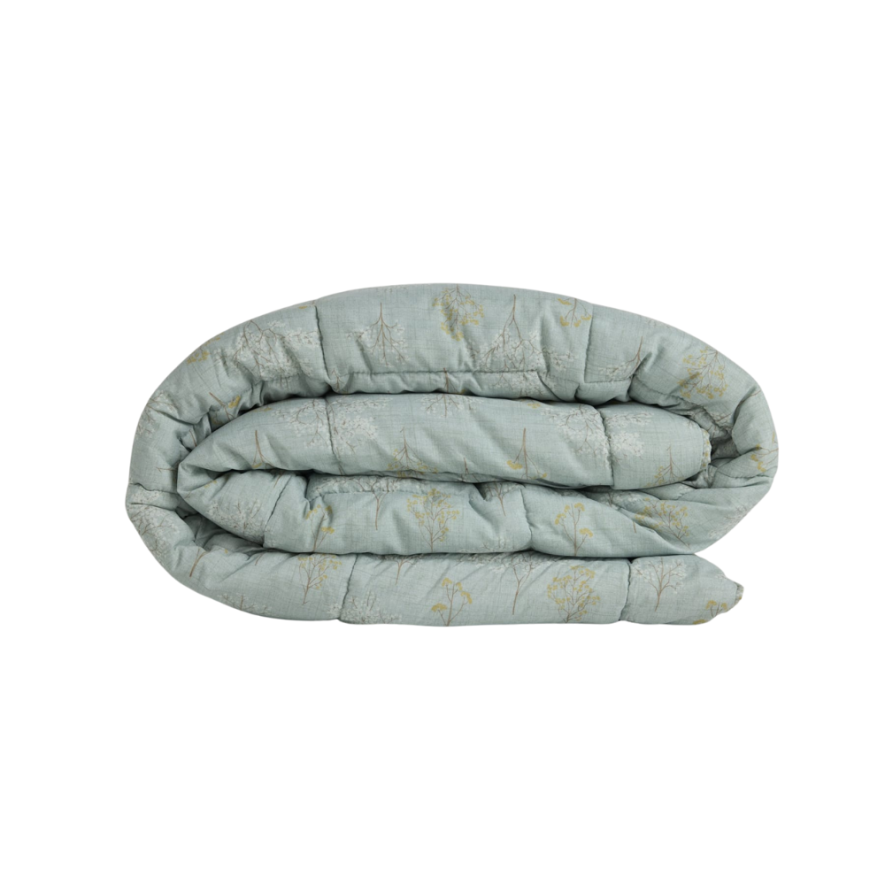 Kullanımı Kolay Tek Kişilik Yorgan 155x215 cm Yeşil - Dormio Bloom Serisi - 6