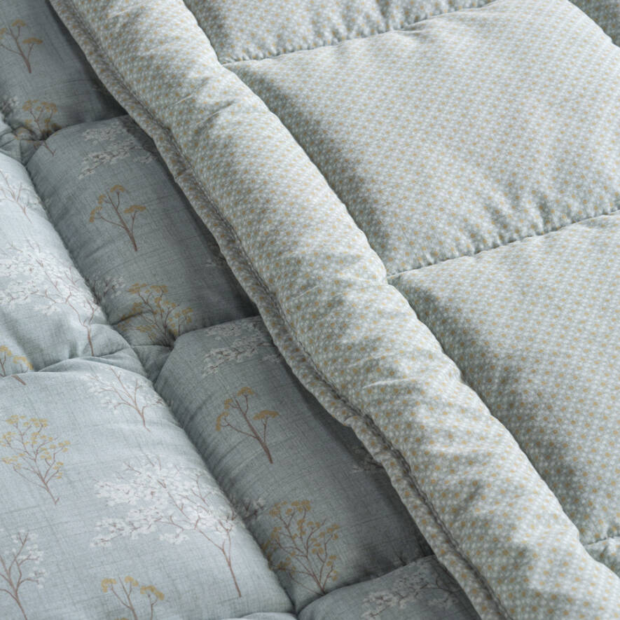 Kullanımı Kolay Tek Kişilik Yorgan 155x215 cm Yeşil - Dormio Bloom Serisi - 3