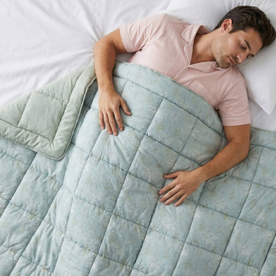 Kullanımı Kolay Tek Kişilik Yorgan 155x215 cm Yeşil - Dormio Bloom Serisi - 2