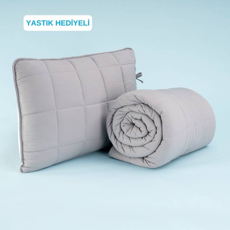 Othello Classico Egeo Life Yastık Alezi&Yorgan Set Gri 170x230 - 1