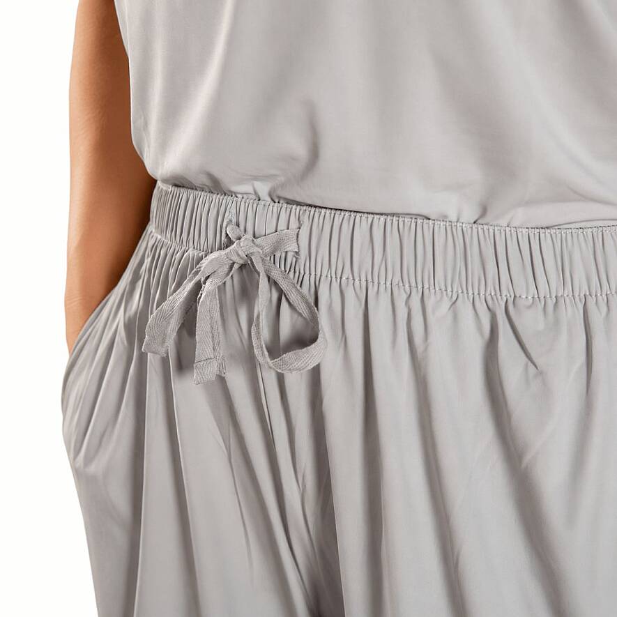Cooling Jersey Kadın Pijama Takımı - S/M - Gri - 6