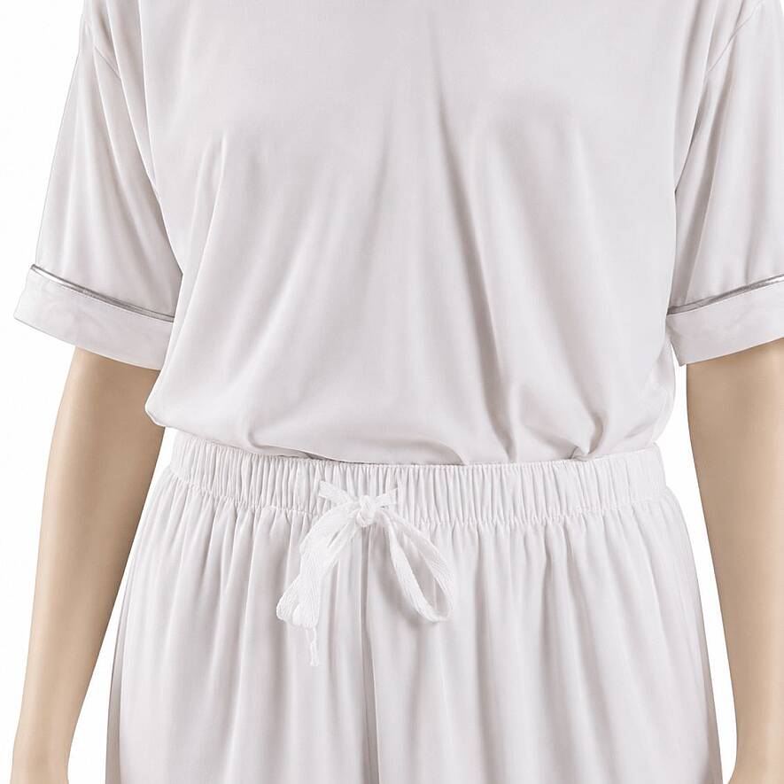 Cooling Jersey Kadın Pijama Takımı - L/XL - Beyaz - 5