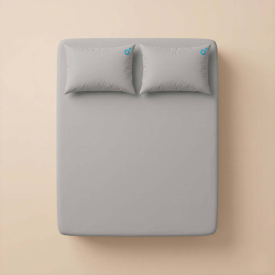 Cooling Sheet Gri Çift Kişilik Lastikli Çarşaf Seti - 5