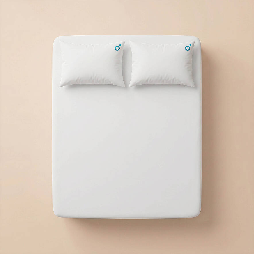 Cooling Sheet Beyaz Çift Kişilik Lastikli Çarşaf Seti - 5