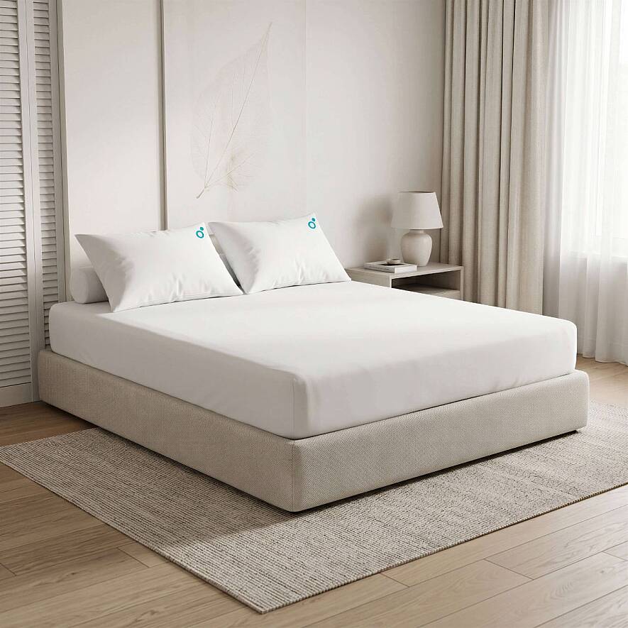 Cooling Sheet Beyaz Çift Kişilik Lastikli Çarşaf Seti - Othello