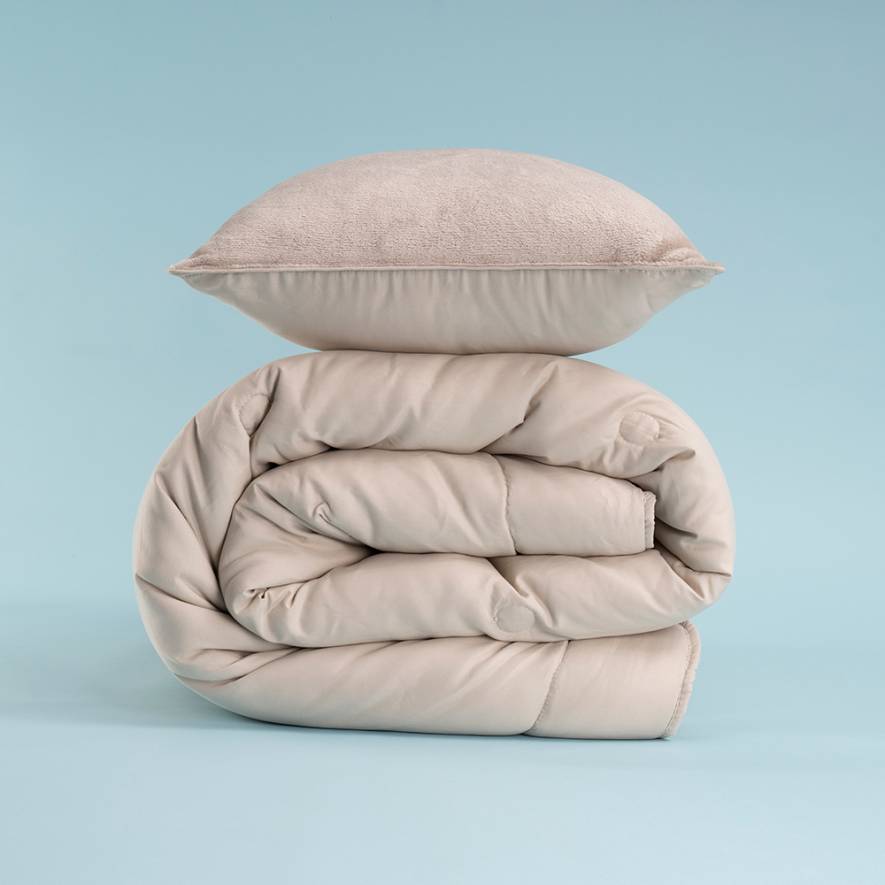 Othello Elegante Dormio Trio Vizon Yastık Kılıfı+ Yorgan Seti - 155x215cm - 8