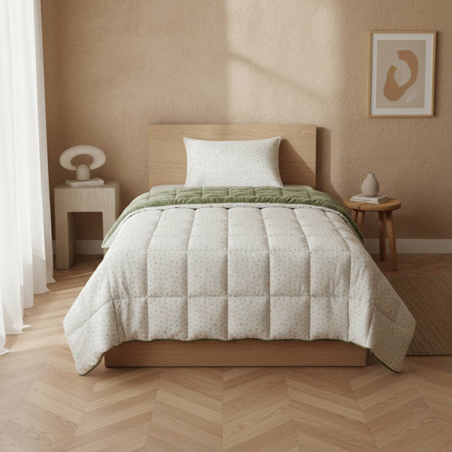 Tek Kişilik Çift Taraflı Welsoft Comforter Yorgan Seti 155x215 cm - Dormio Soft Punto Serisi - 3