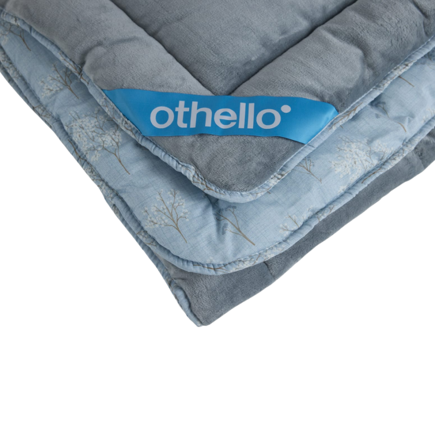 Tek Kişilik Çift Taraflı Welsoft Comforter Yorgan Seti Mavi 155x215 cm - Dormio Soft Bloom Serisi - 7