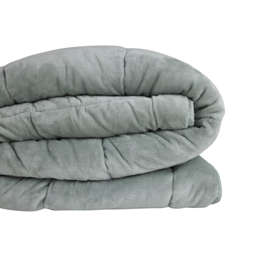Tek Kişilik Çift Taraflı Welsoft Comforter Yorgan Seti Yeşil 155x215 cm - Dormio Soft Bloom Serisi - 9